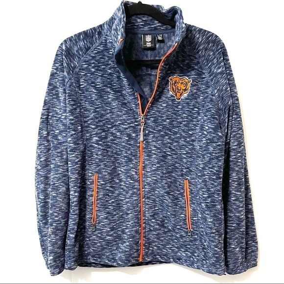 Chicago Bears fleece zipper jacket/sweatshirt - Picture 1 of 5